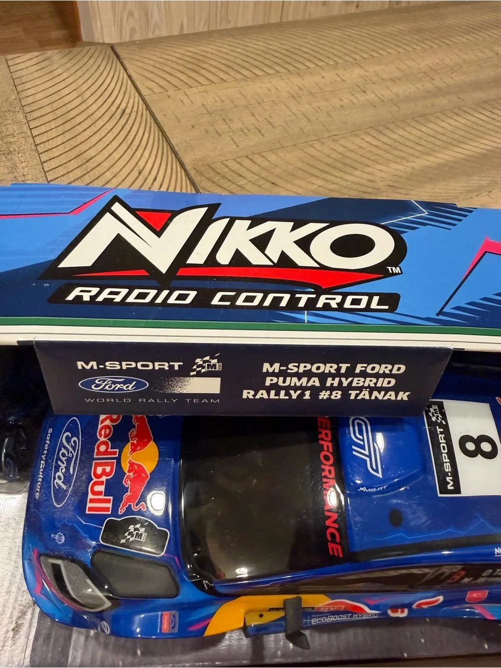 Radio Control Rally Car - Blue Red Bull Livery
